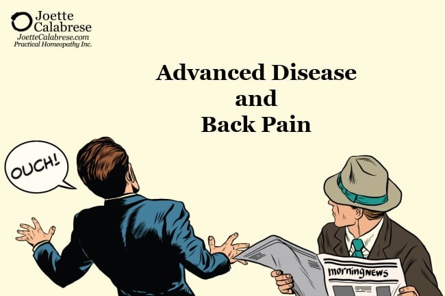 Joette Calabrese, Practical Homeopathy®, Advanced Disease and Back Pain