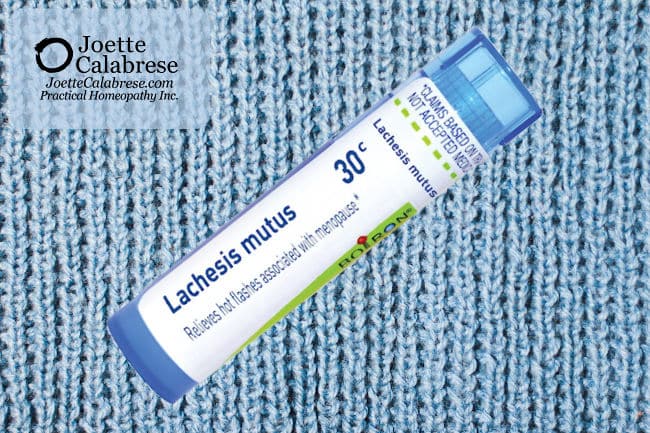 Joette Calabrese, Practical Homeopathy® Lachesis, Homeopathic Medicine for Hot Flashes