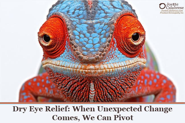 Joette Calabrese, Practical Homeopathy®, Dry Eye Relief: When Unexpected Change Comes, We Can Pivot